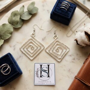 HFS Silver Vortex Dangles