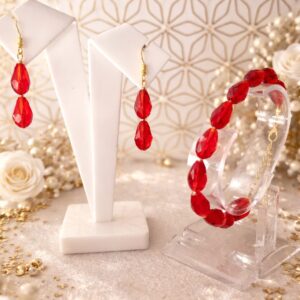 HFS Handcrafted Ruby Dewdrop Duo