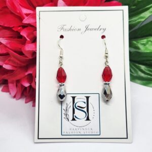 HFS Ruby Radiance Crystal Earrings