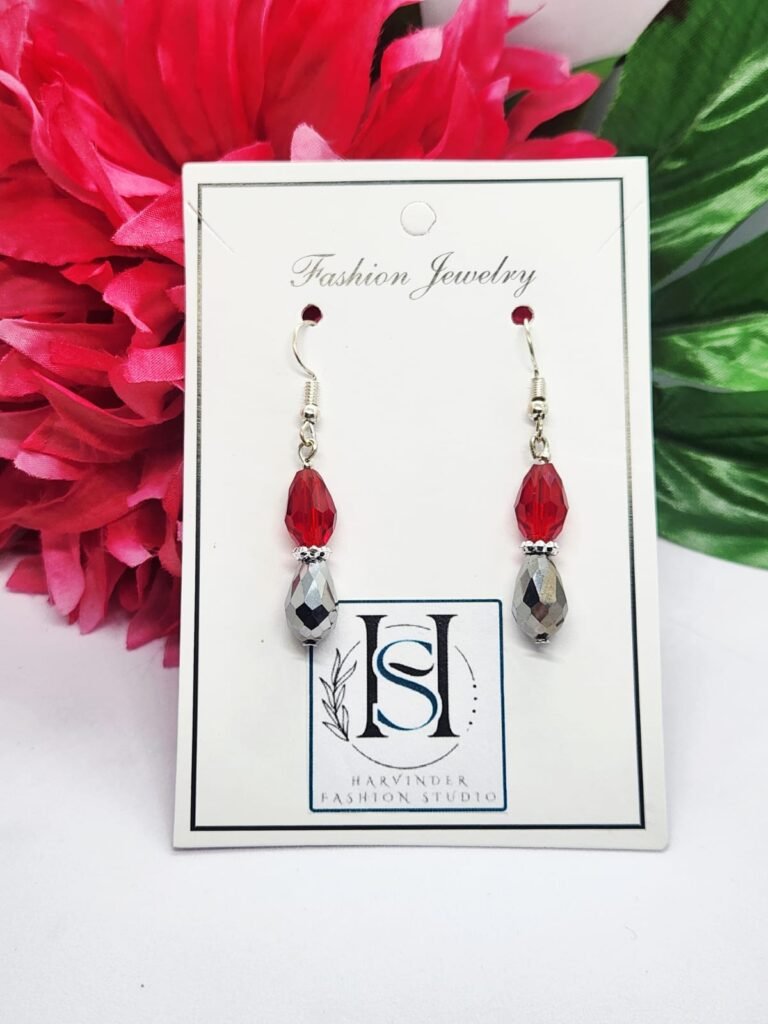 HFS Ruby Radiance Crystal Earrings