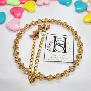 HFS Champagne Crystal Elegance Bracelet