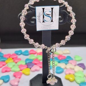HFS Blush Crystal Charm Bracelet 🌸✨