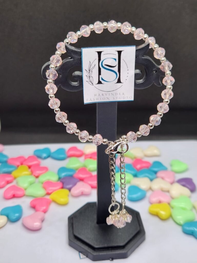 HFS Blush Crystal Charm Bracelet