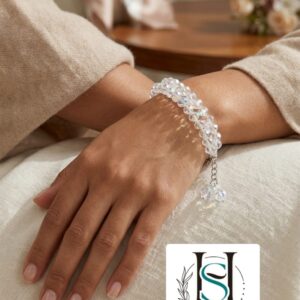 HFS Crystal Frost Glass Beads Bracelet