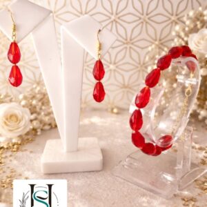 HFS Handcrafted Ruby Dewdrop Duo