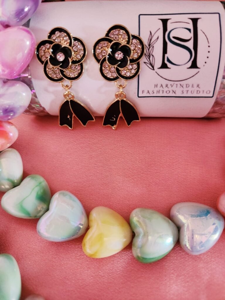 HFS Korean Rosewood Ribbon Studs
