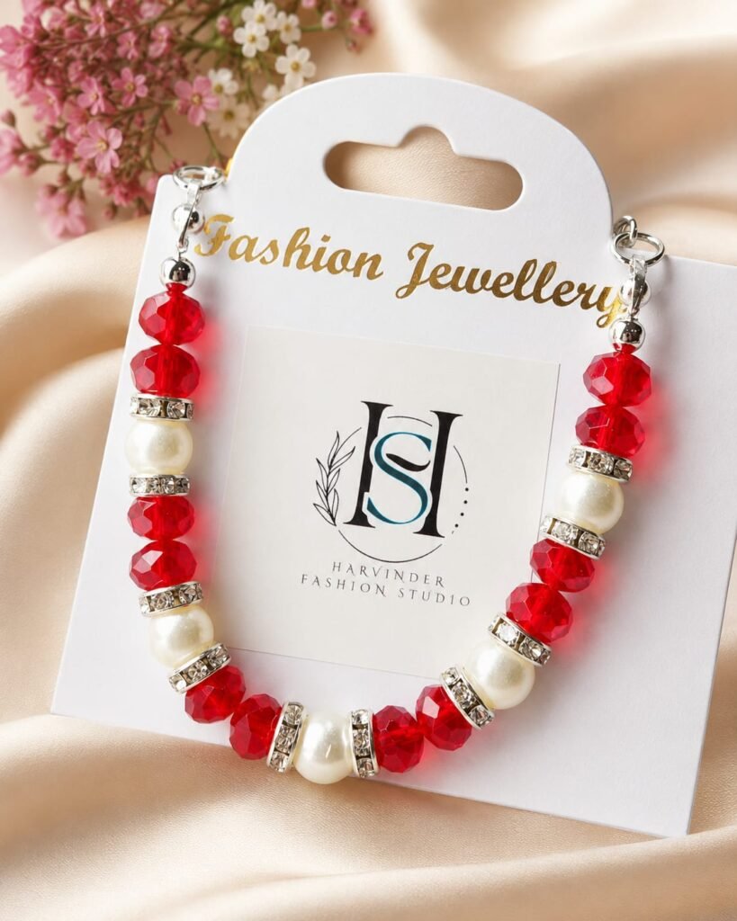 HFS The Ruby & Pearl Elegance Bracelet