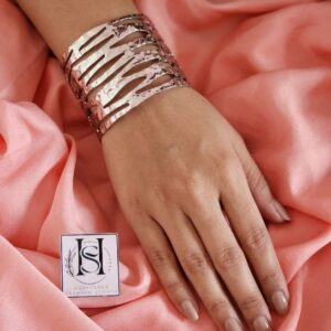 Silver Strata Statement Cuff