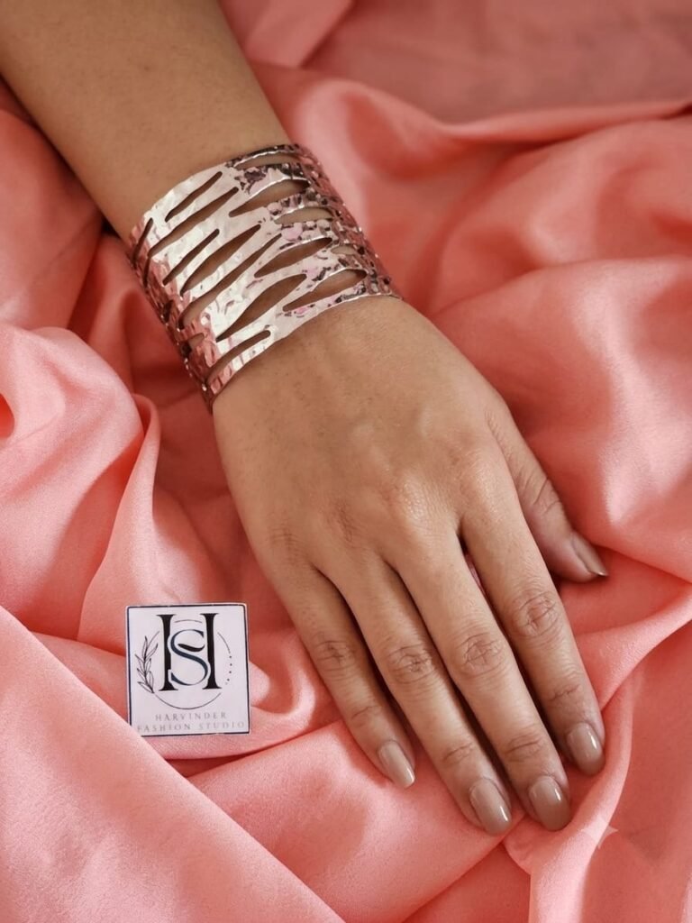 Silver Strata Statement Cuff