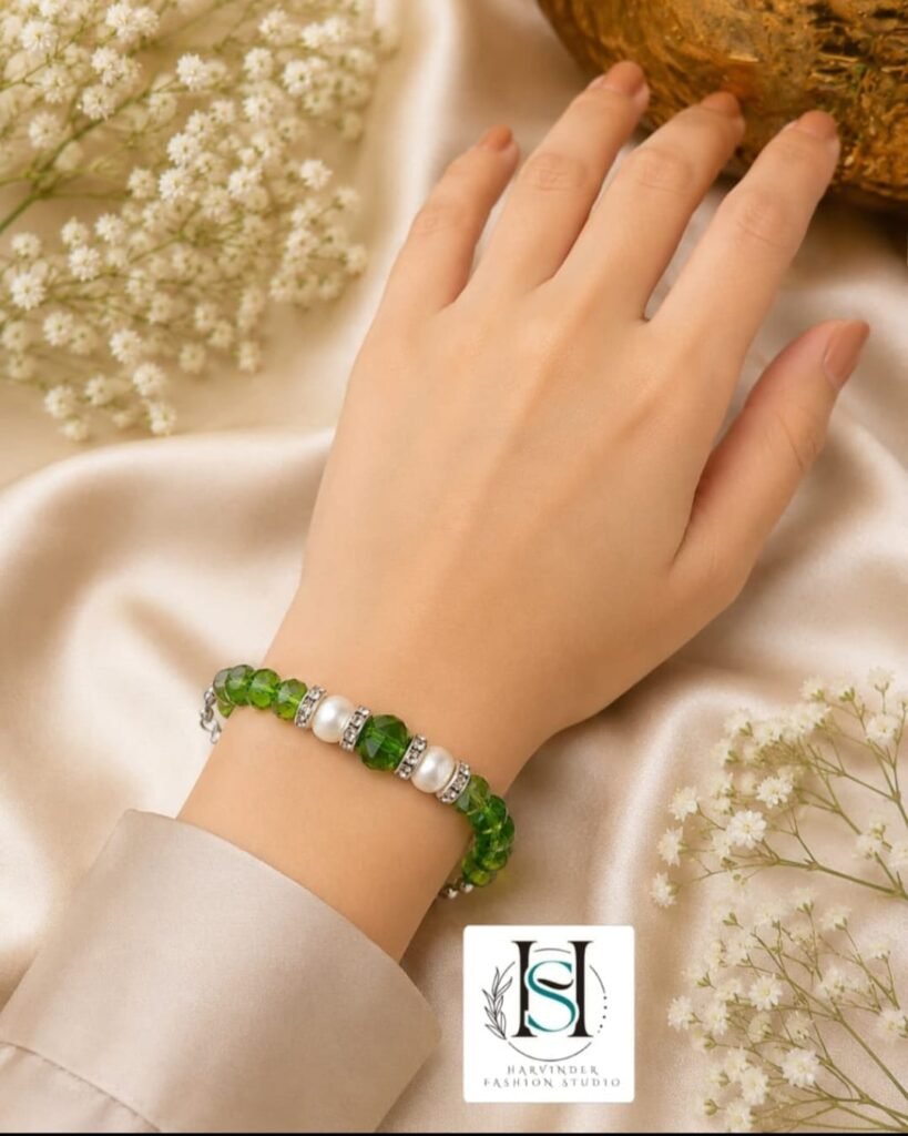 HFS Olive & Pearl Harmony Bracelet