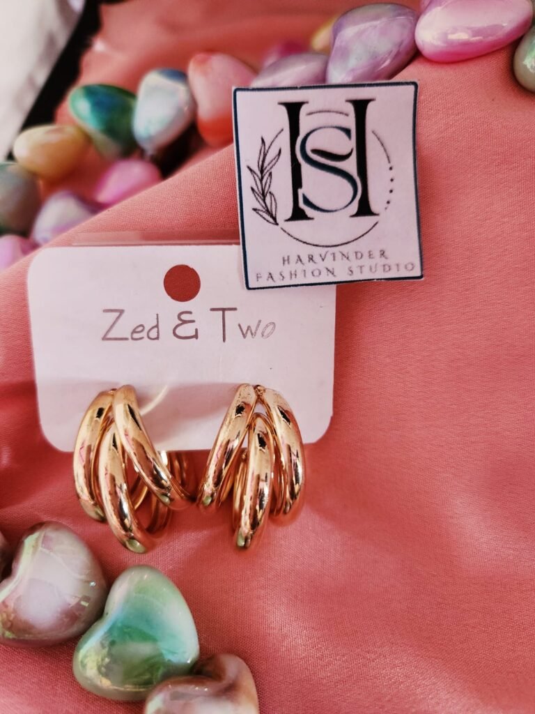 HFS Triple Wave Gold Hoops
