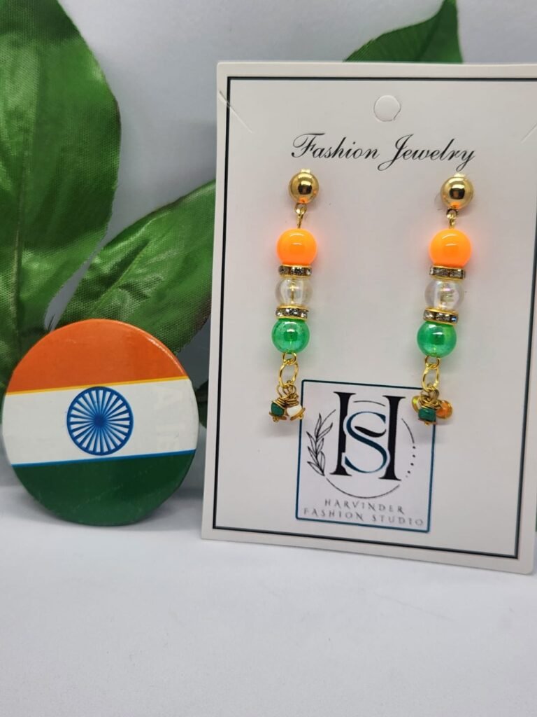HFS The Tiranga Drop Earrings