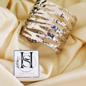 Silver Strata Statement Cuff