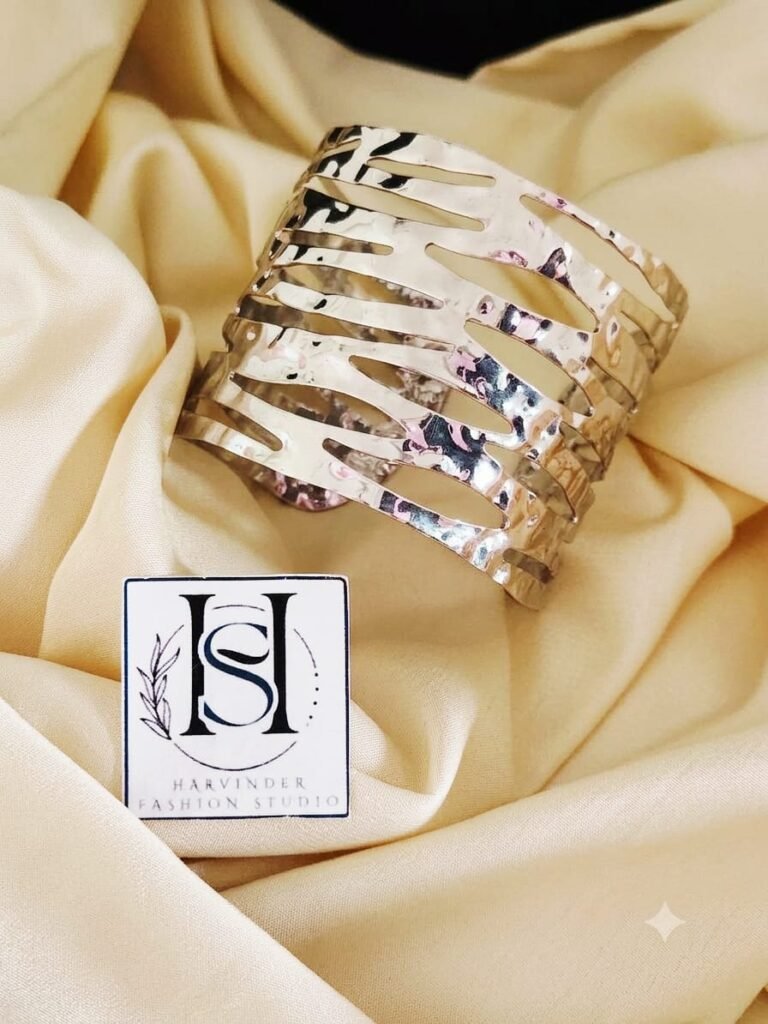 Silver Strata Statement Cuff