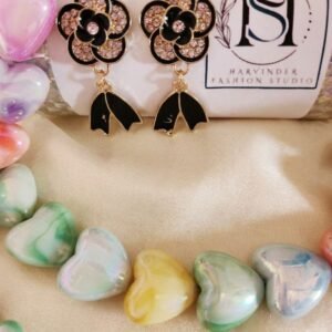 HFS Korean Rosewood Ribbon Studs