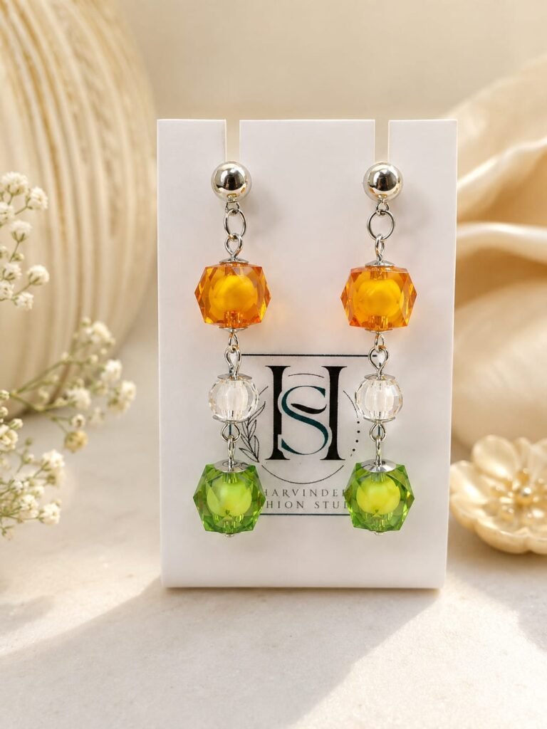 HFS Tiranga Geometric Dangles