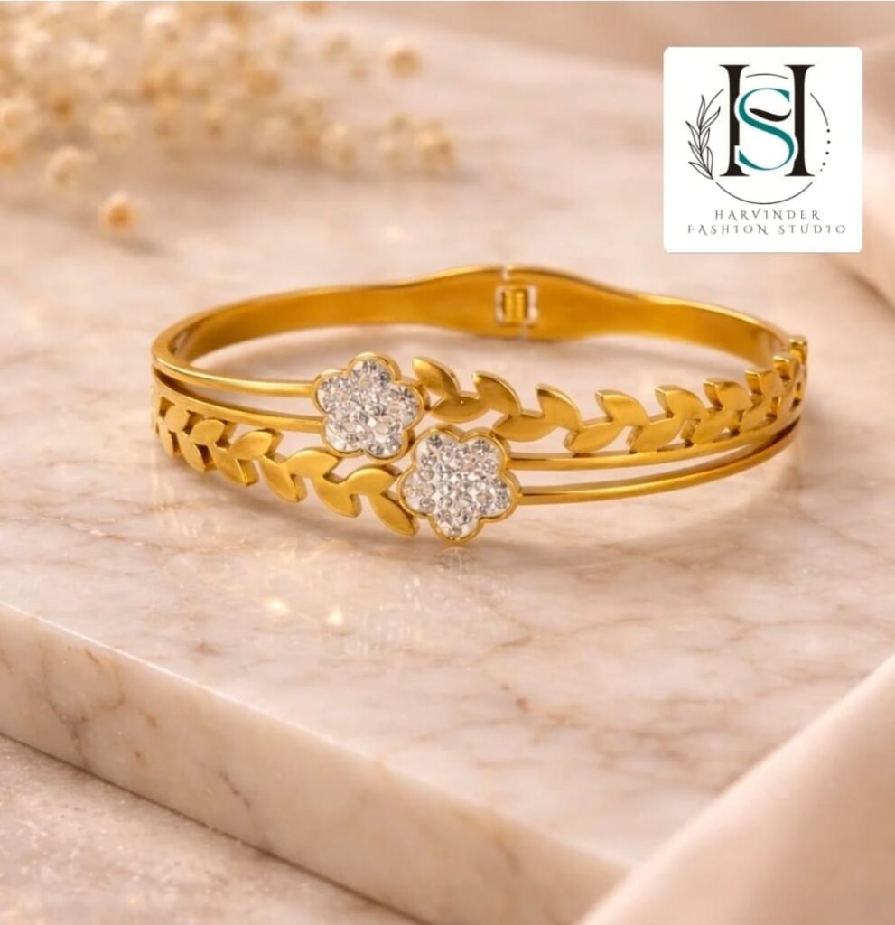 HFS Anti Tarnish Twin Flora Bracelet
