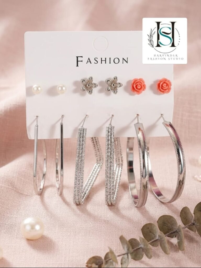 HFS Combo Of 6 Pair Of Earrings