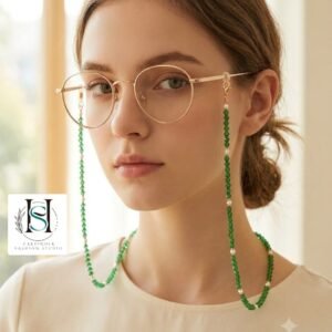 HFS Unisex Pearl Beaded Spectacle Chain