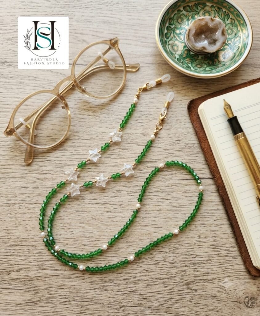 HFS Unisex Pearl Beaded Spectacle Chain
