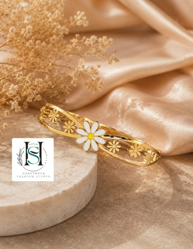 HFS Anti Tarnish Daisy Grace Bangle