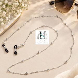 HFS Unisex Silver Metal Spectacle Chain