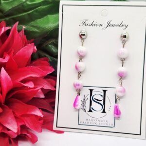 HFS Blush Pink Acrylic Bead Dangles