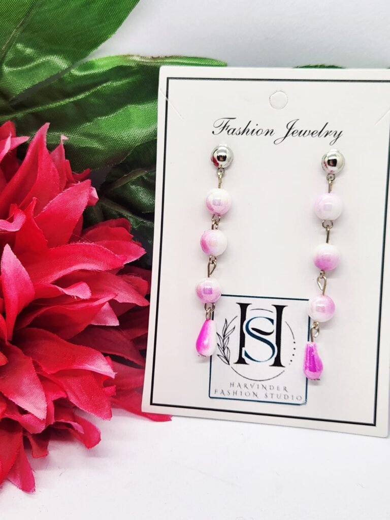 HFS Blush Pink Acrylic Bead Dangles