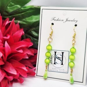 HFS Lime Crystal Acrylic Drop Earrings