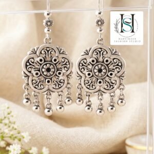 HFS Oxidized Blossom Earrings