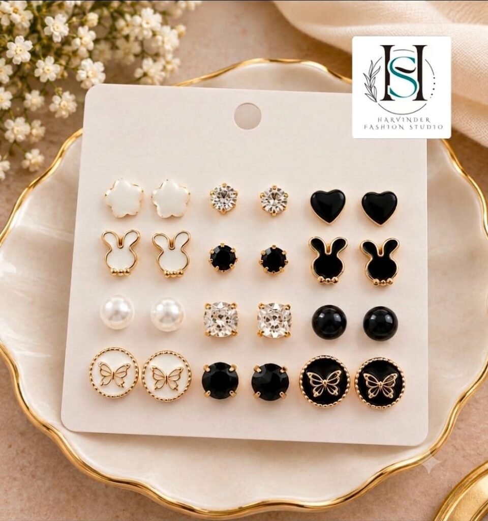 HFS Black And White Korean Premium Tops Combo [Pack Of 12]